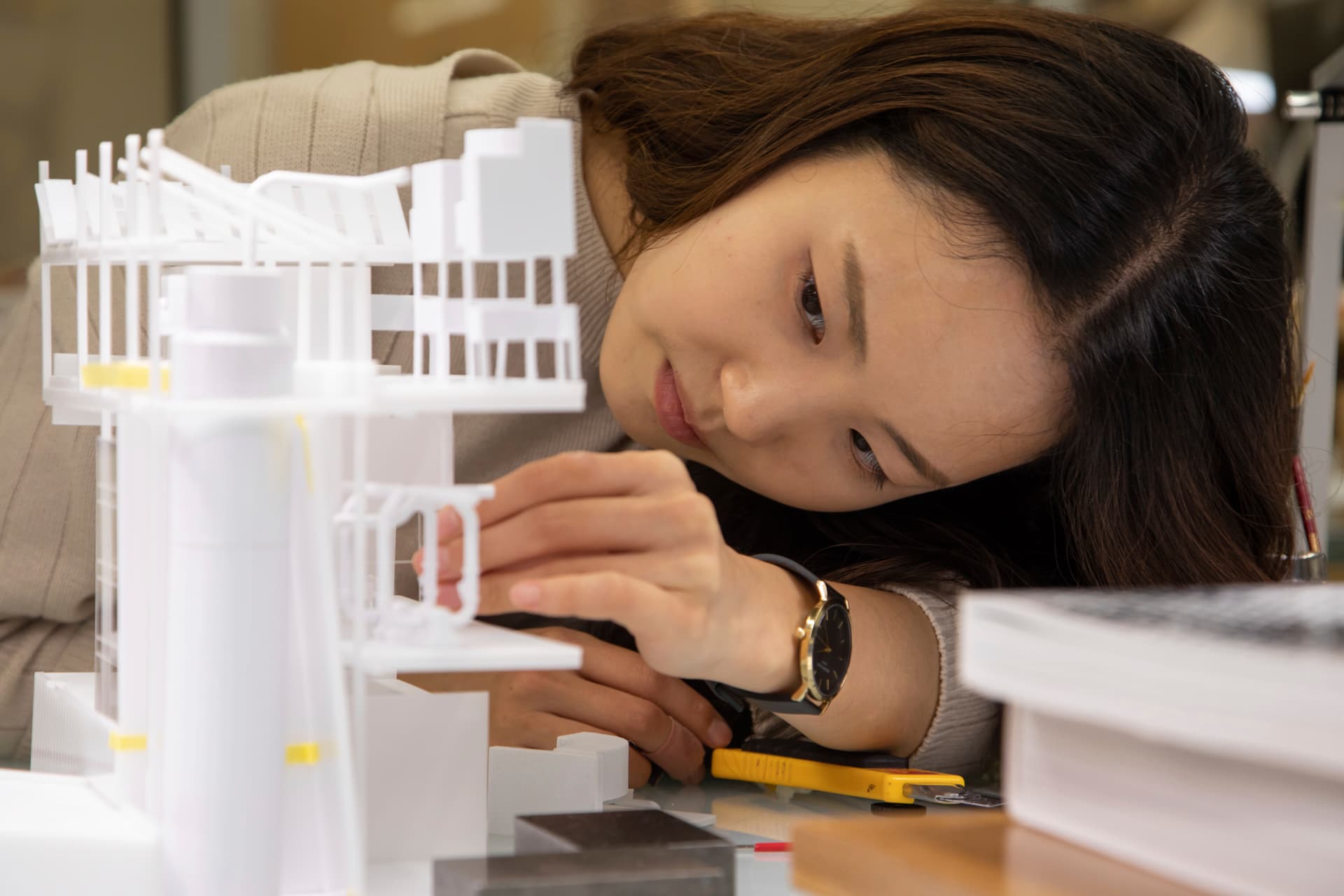 Model Shop, intern, intership, making, NBBJ, 223 Yale Avenue North