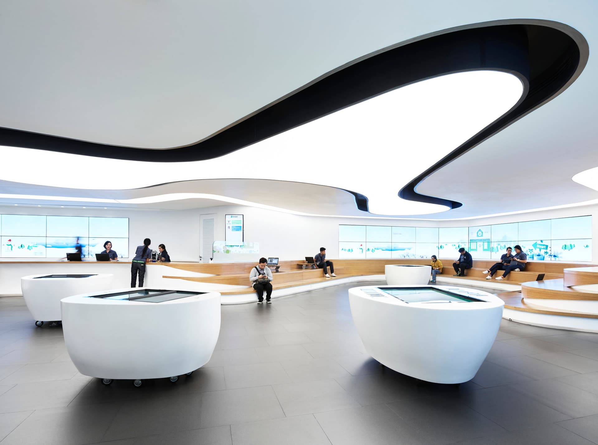 EGD, Kevin Scott, Manila, NBBJ, PDLT, Philippines, S07, Smart, flagship, interiors, retail, store