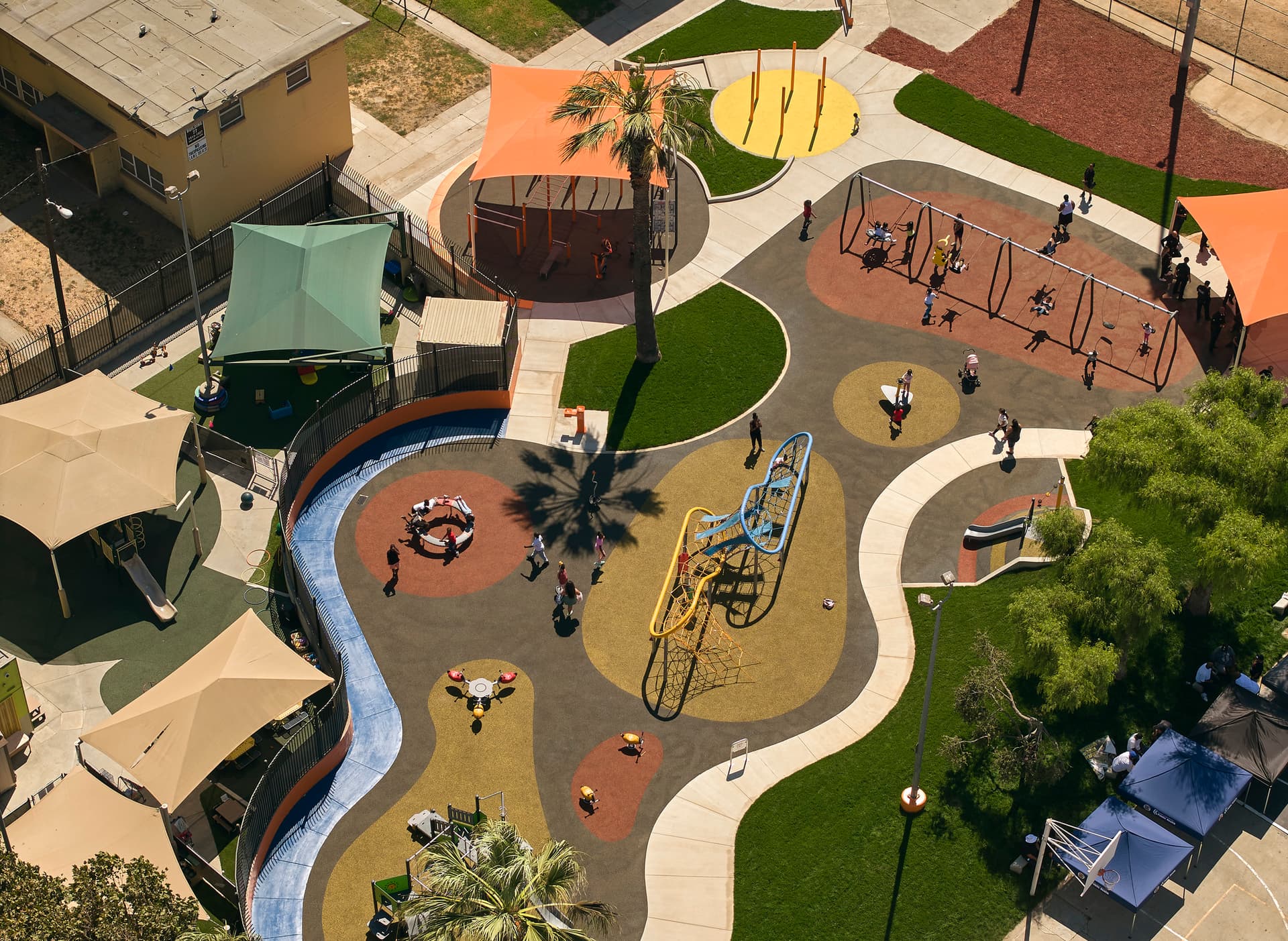 Nickerson Playground in Watts, Los Angeles designed by NBBJ.