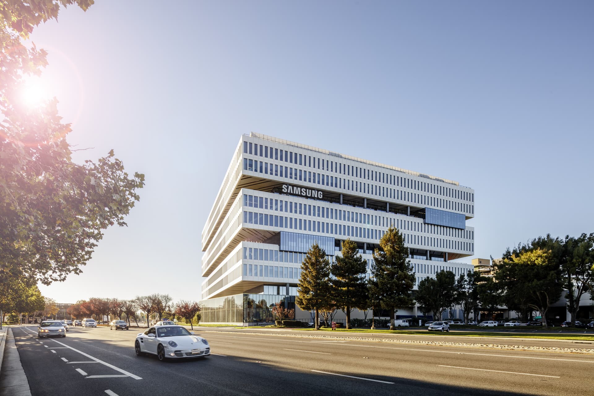 NBBJ, Samsung, San Jose, corporate, office building, headquarters, California, technology, street view