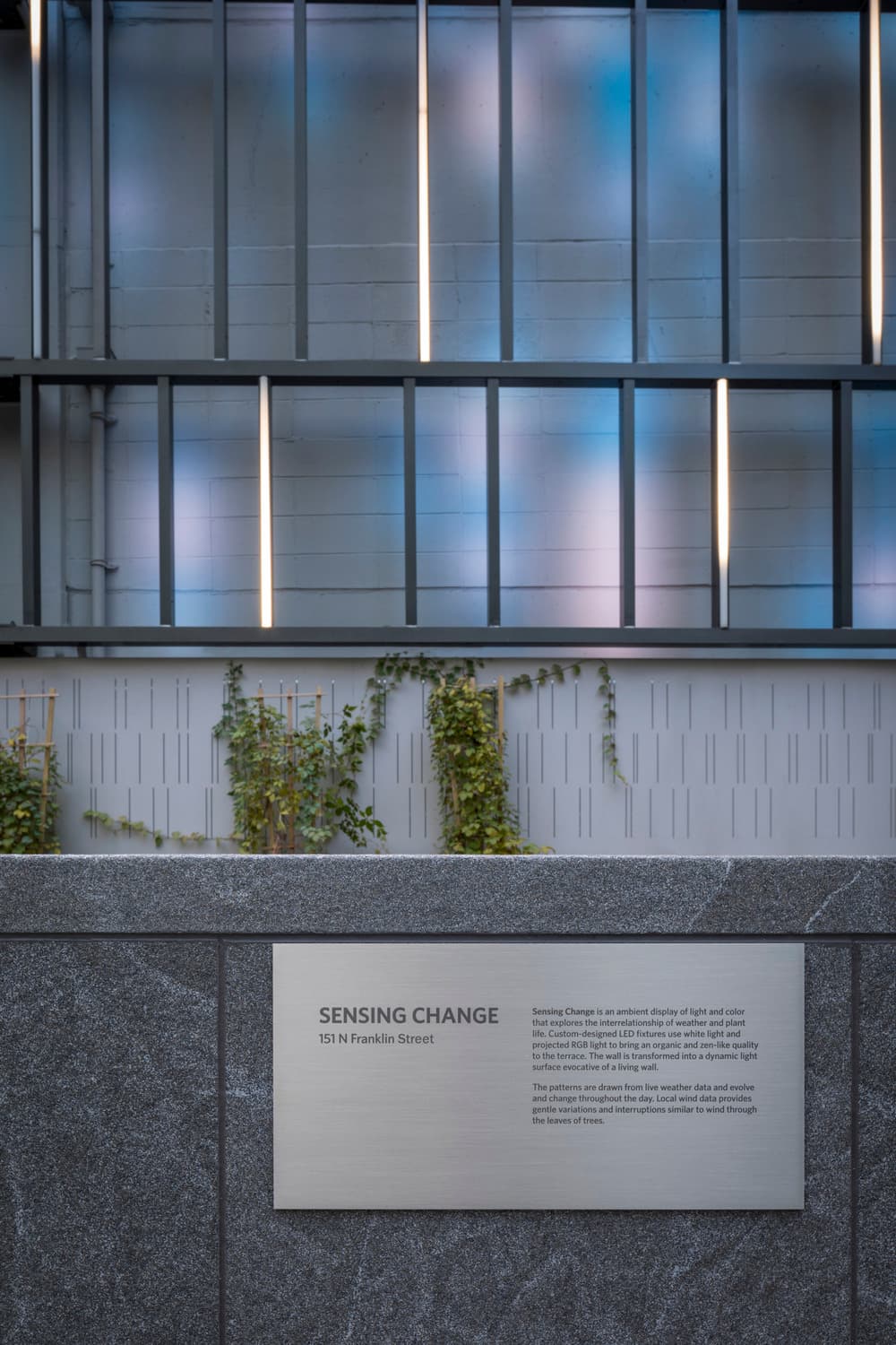 Sensing Change, AV&C, Dimensional Communications, ESI Design, Media, , chicago, interactive media, outdoors, upLIGHT