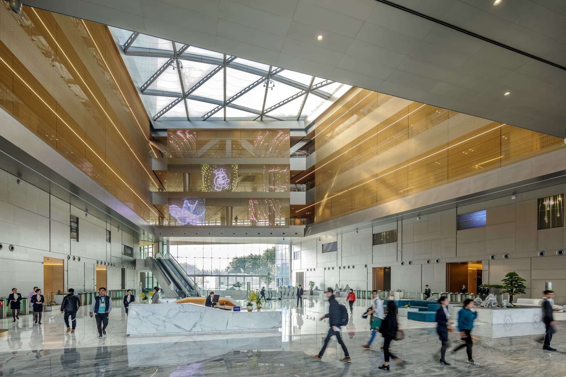 Shenzhen, corporate, headquarters, tech, Tencent, China, facade, LEED